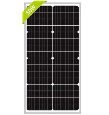 China 50W 12V Monocrystalline Solar Panel For Sustainable Battery Charging Of RV Camper SUV for sale