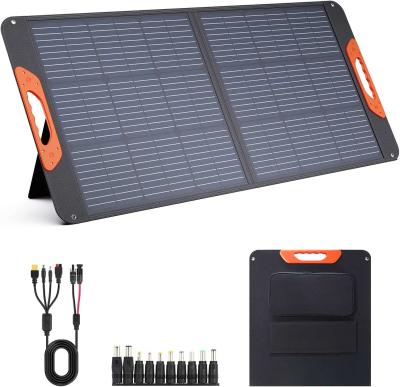 China Compact 100W Portable Solar Panel 100 Watt 20V Monocrystalline Foldable Solar Panel Charger for sale