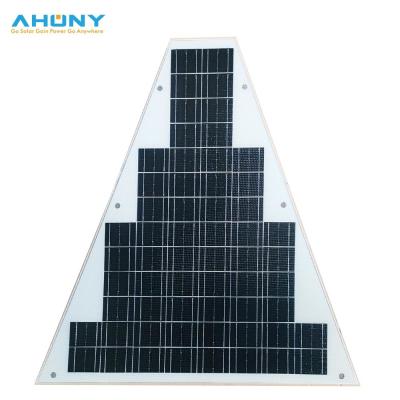 China Trapezoide solar panel 30w custom round square rectangular bouy pv module for solar tree table bench light bus charge for sale