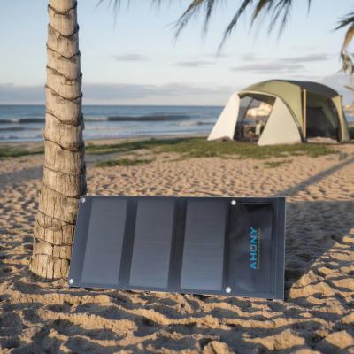 China Cargador de paneles solares móviles de 21w panel solar plegable pequeño mini integrado USB cargador solar de teléfono móvil en venta