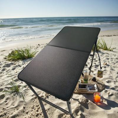 China 3 Heights Adjustable Height Camping Solar Table for Outdoor Camp Picnic Beach Backyard Tailgate Cooking for sale