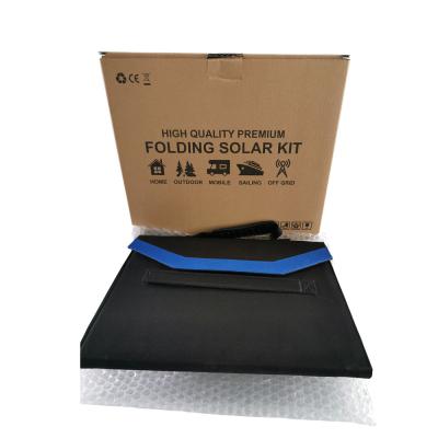 China Lightweight and Powerful 50w Folding Solar Kit for Portable Solar Charging on the Go for sale