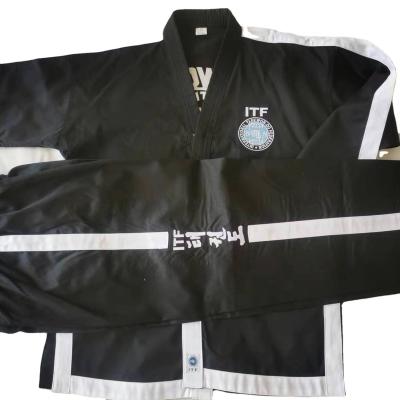 China Polyester / Cotton Factory high quality Durable and breathable ITF taekwondo dobok  itf taekwondo uniform for sale