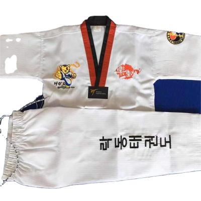 China Twill/Canvas Factory Wholesale Custom Logo WTF ITF Taekwondo Uniform Taekwondo Dobok for sale