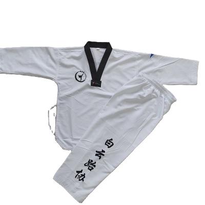 China Spandex / Cotton Custom Brand Design Fabric Clothes Taekwondo Uniform for sale