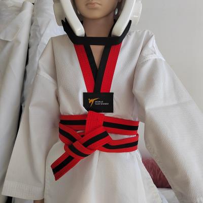 China Spandex / Cotton Factory Wholesale Custom Logo WTF  Taekwondo Uniform Taekwondo Dobok for Children Adults Kids for sale