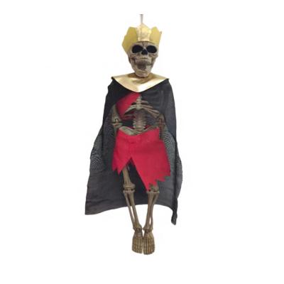 China Cheap PPHM/PPB Plastic Skeleton For Halloween Decoration Skeleton Wall Hanging Prop For Wild Party for sale