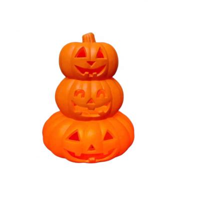 China HDPE Halloween Props Calabazas Lights Outdoor Decorations Fall Home Decoration Gift Halloween Pumpkin LED Plastic Crafts for sale