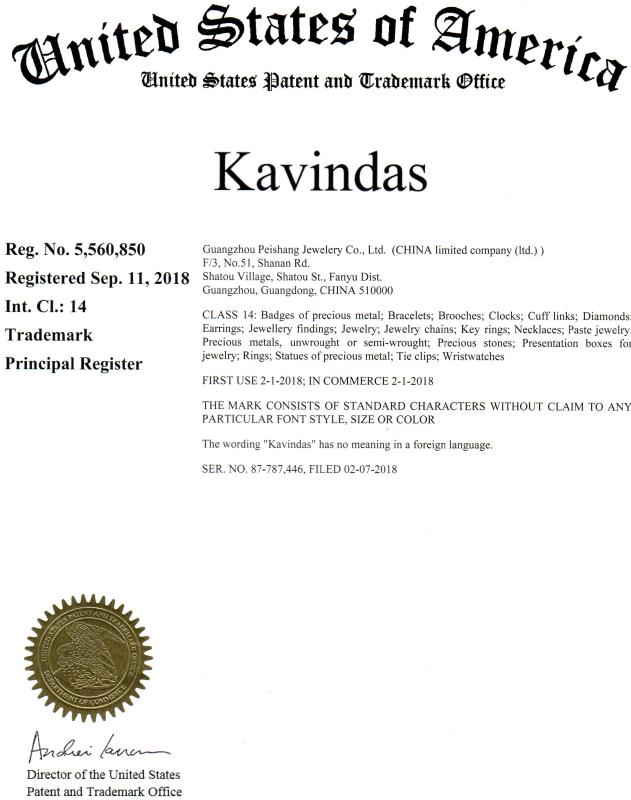 Kavindas - Guangzhou Peishang Jewelry Co., Ltd.