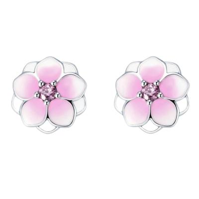 China Factory Wholesale Fashion Earrings TRENDY 925 Sterling Silver Stud Earrings Enamel Earring for sale