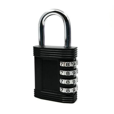 China padlock for sale gym locker security 4 digit combination lock hot code zinc alloy padlock keyless gym locker lock 606 for sale