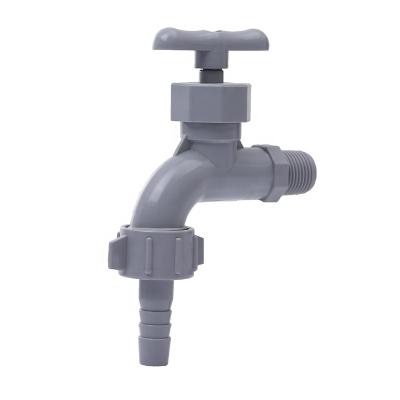 China Traditional Plastic PVC Faucet Bathroom And Kitchen Washing Machine Water Faucet for sale