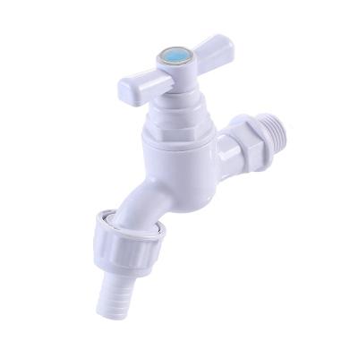 China Traditional Plastic PVC Faucet Bathroom And Kitchen Washing Machine Water Faucet for sale