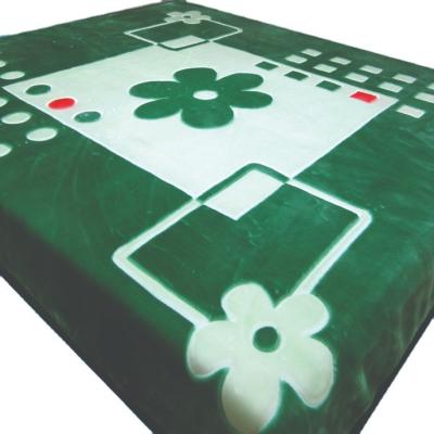 China Floral Winter Raschel Comforter Blanket Magnetic Blanket Mink Blanket For Bedroom Living Room for sale