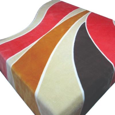 China Super soft high quality 100% plush polyester magnetic raschel mink blanket for sale