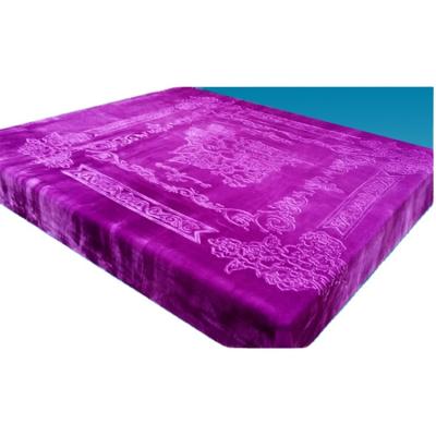 China Super Soft Solid Throw Fleece Blanket Cheap Wholesale Luxury Embossed Soft Embossed Flannel Weighted For Bed Sofa Home Hotel for sale