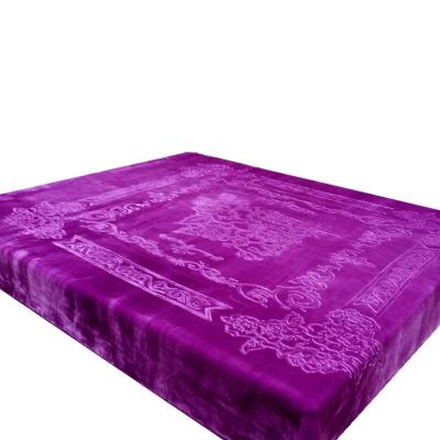 China SUPER SOFT newcomers embossed blanket factory embossed design for raschel mink blanket for sale