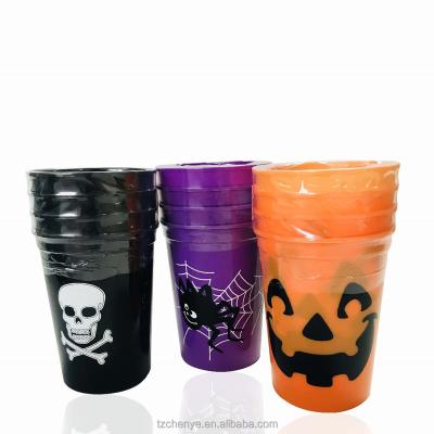 China Hot Selling Plastic Halloween Dessert Water Drinking Plastic Cup for sale