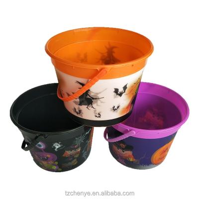 China Hot Selling PP Halloween Bucket With Handle for sale