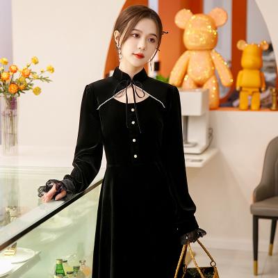 China Sexy Tortoise Neck Half Sleeve Long Sleeve Keyhole Front Slim Fit Midi Bodysuit Cut Dress For Women Customized Size for sale