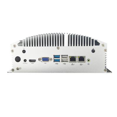 China Mini Pc Ce-leron Quad Core CPU J1900 6 CPU Fanless Industrial Fanless COM PC 6 USB VGA HD-MI for sale