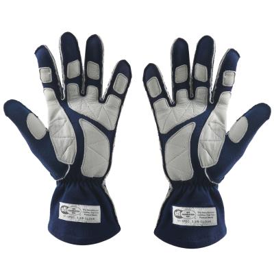 China Five Fingers SFI Certified 3.3/5 Customize Logo Flame Resistant Auto Racing Safety Training Gloves Genuine Leather for sale