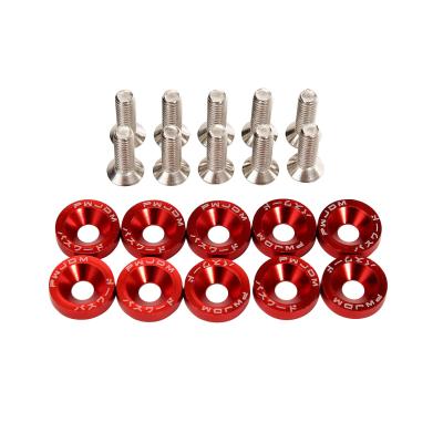 China Universal JDM Aluminum Auto Modification Vehicle Car Bumper Quick Release Fasteners Kit for sale