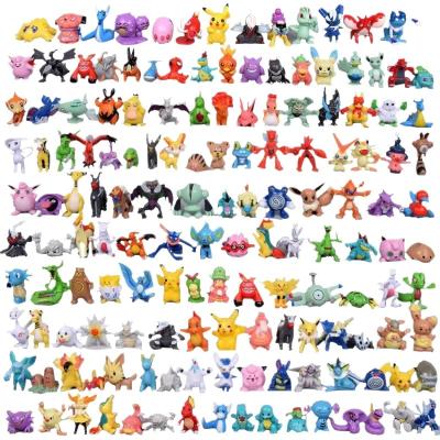 China Mini Push-World Figure Kids PVC 144 pcs/lot Model Toys 2-3cm Kawaii Action Figure PVC Dolls 6*24pcs Toys Anime Character Wholesale for sale