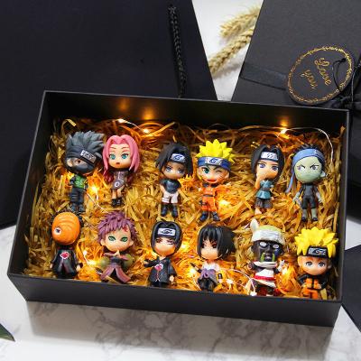 China 6 Pcs PVC/Drawing 7-8cm Narutos Sasuke Gaara Uchiha Madara Fate Base Mini Anime Figures Personality Character 2 Styles for sale