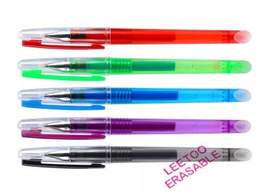 China Transparent Plastic Penholder 5 Colors Friction Erasable Pens for sale