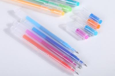 China 0.7 Mm Eraser Included Friction Ball Clicker Erasable Pen for sale