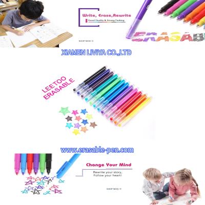 China Smoothly Write Vibrant Color Ink Erasable Marker Pen for sale