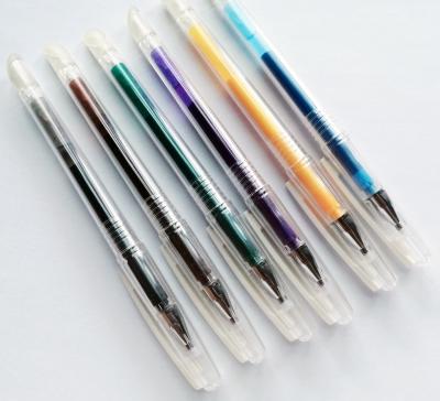 China Retractable Vibrant Color Ink Friction Clicker Pen for sale