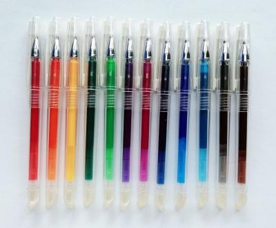 China Smooth Writing 20 Colors Erasable Gel Friction Ball Pen for sale