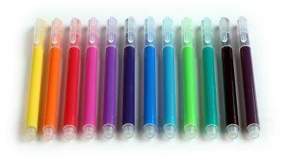 China MSDS Vivid Colors 2.2mm Tip Friction Erasable Markers for sale