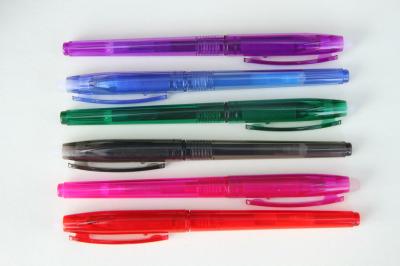 China Capped Friction Erasable Ink Pens With Soft Grip for sale