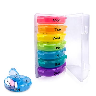 China Tree Times Eco-Friendly Weekly Organizer Pill Organizer Pill Compartment Weekly Pill Organizer Travel Pill Storage Cases A for sale