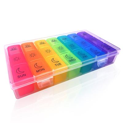 China Newcomer Travel Sustainable High Quality Portable Pill Box Pill Box Plastic Pill Storage Container for sale