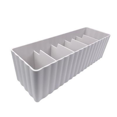 China 2021 Viable China Made Multifunctional Storage Basket Cosmetic Storage Box PP Plastic Storage Box for sale