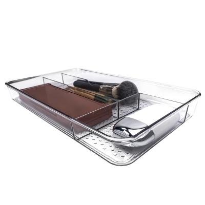 China Viable Clear Makeup Organizer Cosmetic Storage Box Display Case for sale