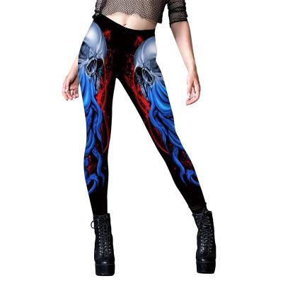 China Yoga Running New Halloween Carnival Spoof Digital Printing Elastic Sports Leggings Women for sale