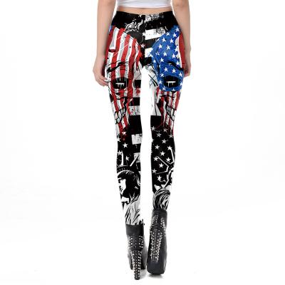 China Sustainable Europe and the United States new 2022 style 3D dark digital printing leggings casual pants for sale