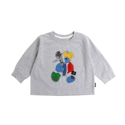 China Autumn Anti-Shrink Clothing Cartoon Bear Kids Sweater Girls Cotton Bottoming Shirt Boys Long Sleeve T-shirt for sale