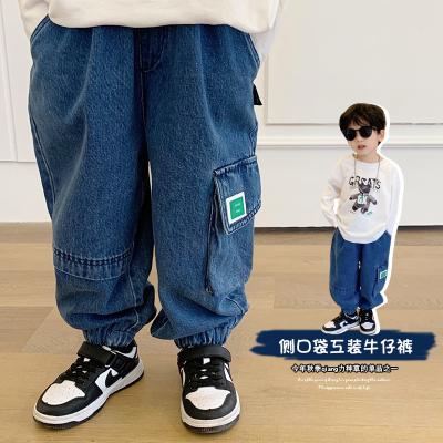 China Child boy girl jeans sustainable clothes pants child wear clothes basics baby boy skinny jeans pants 4 5 6 7 8 9 10 11 years old for sale