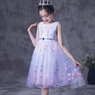 China Christmas Long Dress Mesh Ball Gown Kids Exquisite Rapunzel Sequin Sleeve Princess Costume Girls Short Dress for sale