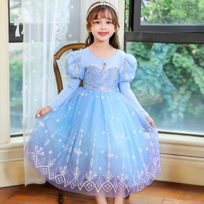 China Spandex/Cotton Girls Dresses Kids Summer Sleeveless Wedding And Birthday Party Sequin Bow Cake Kids Lace Up Floral Princess Skirt Dress for sale