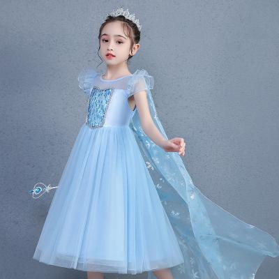 China Children's Long Dress Costume Halloween Rapunzel Girls Princess Party Dress Up Costume Birthday Gift for sale