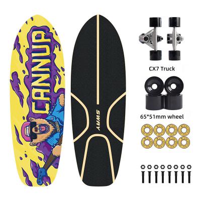 China Good Quality Hot Selling Land Surfboard Skateboards Surface Complete Custom Skateboard for sale