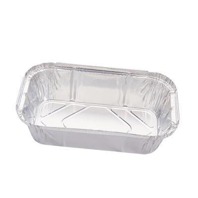 China Widely Used Deep Aluminum Tray Rectangular Pan For Microwave Oven Foil for sale