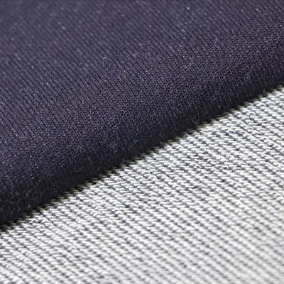 China Breathable Customized 100% Cotton Knit Denim Fabrics Shear For Garments for sale